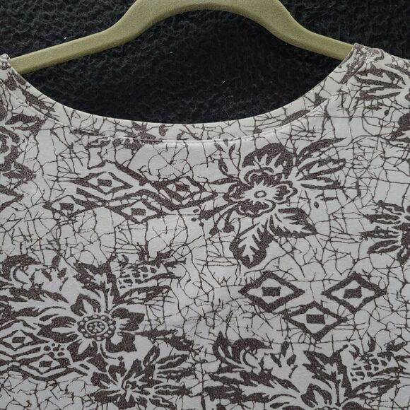 Palm Grove Womens T-Shirt Multi-Color Size XL Cotton Blend Short Sleeve Stretch - Picture 12 of 12